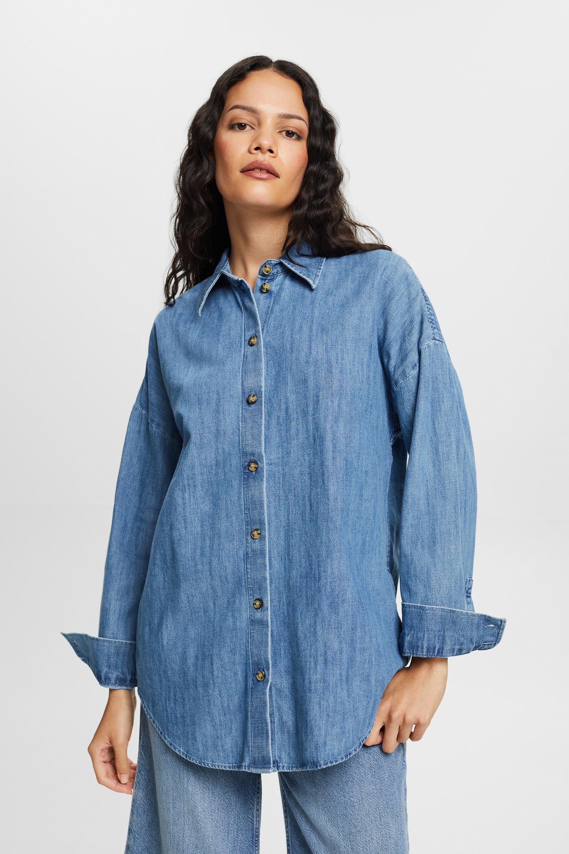 Denim Oversize Shirt | Sustainable Womenswear | Albaray