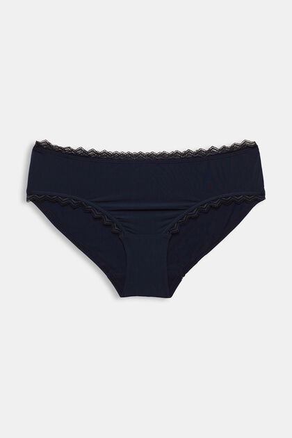 ESPRIT - Hipster thong with lace border at our online shop