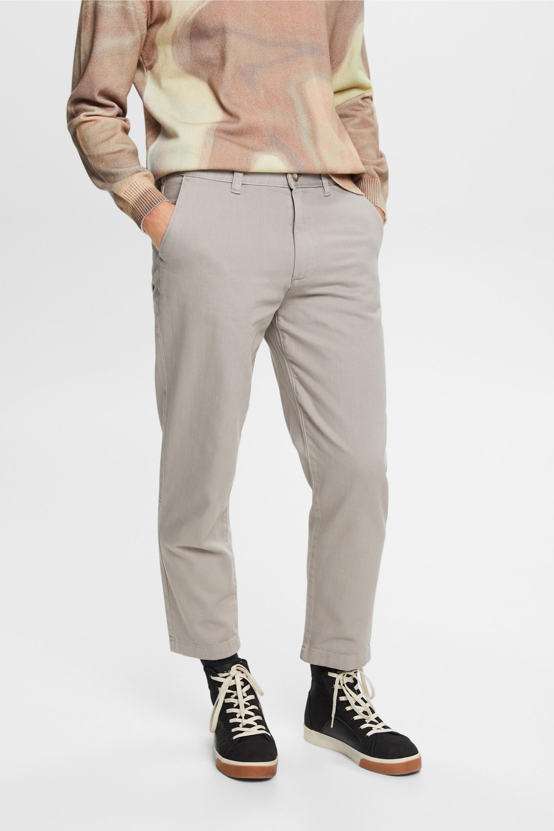Double pleat classic trousers in cotton LIGHT BROWN Pal Zileri | Shop Online