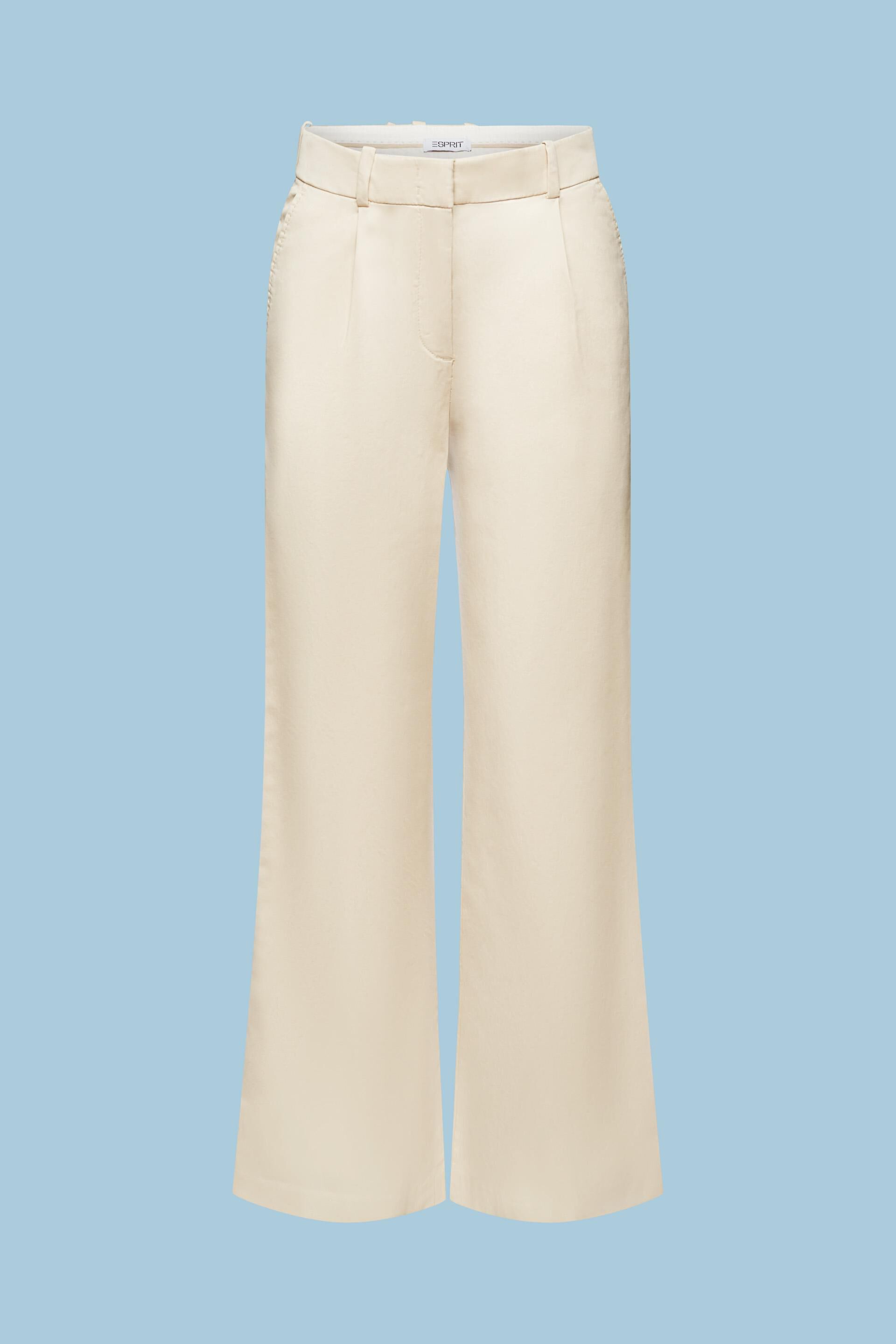 WIDE LEG CHINO PANTS - Blue