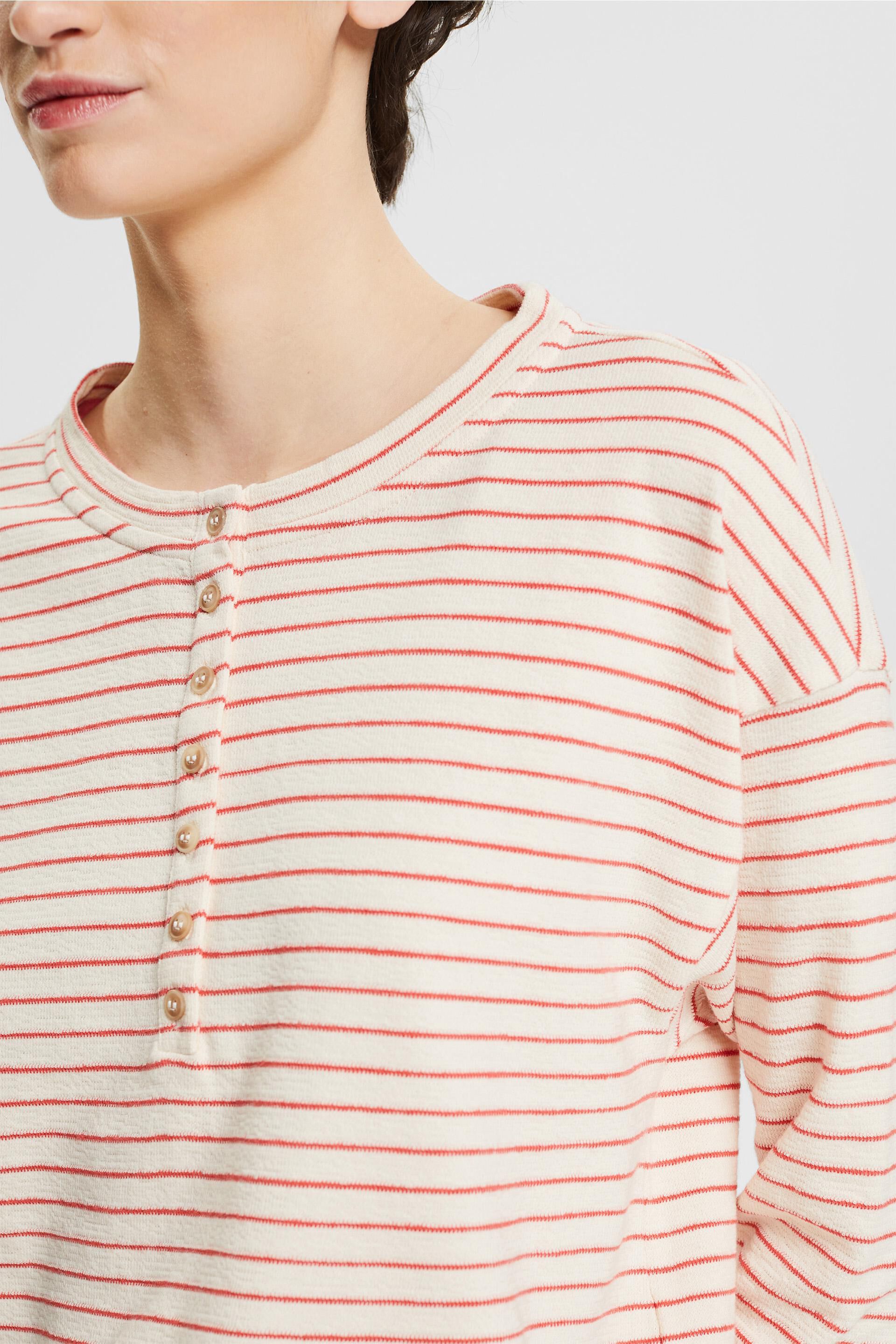 ESPRIT - long sleeve top with button placket at our Online Shop