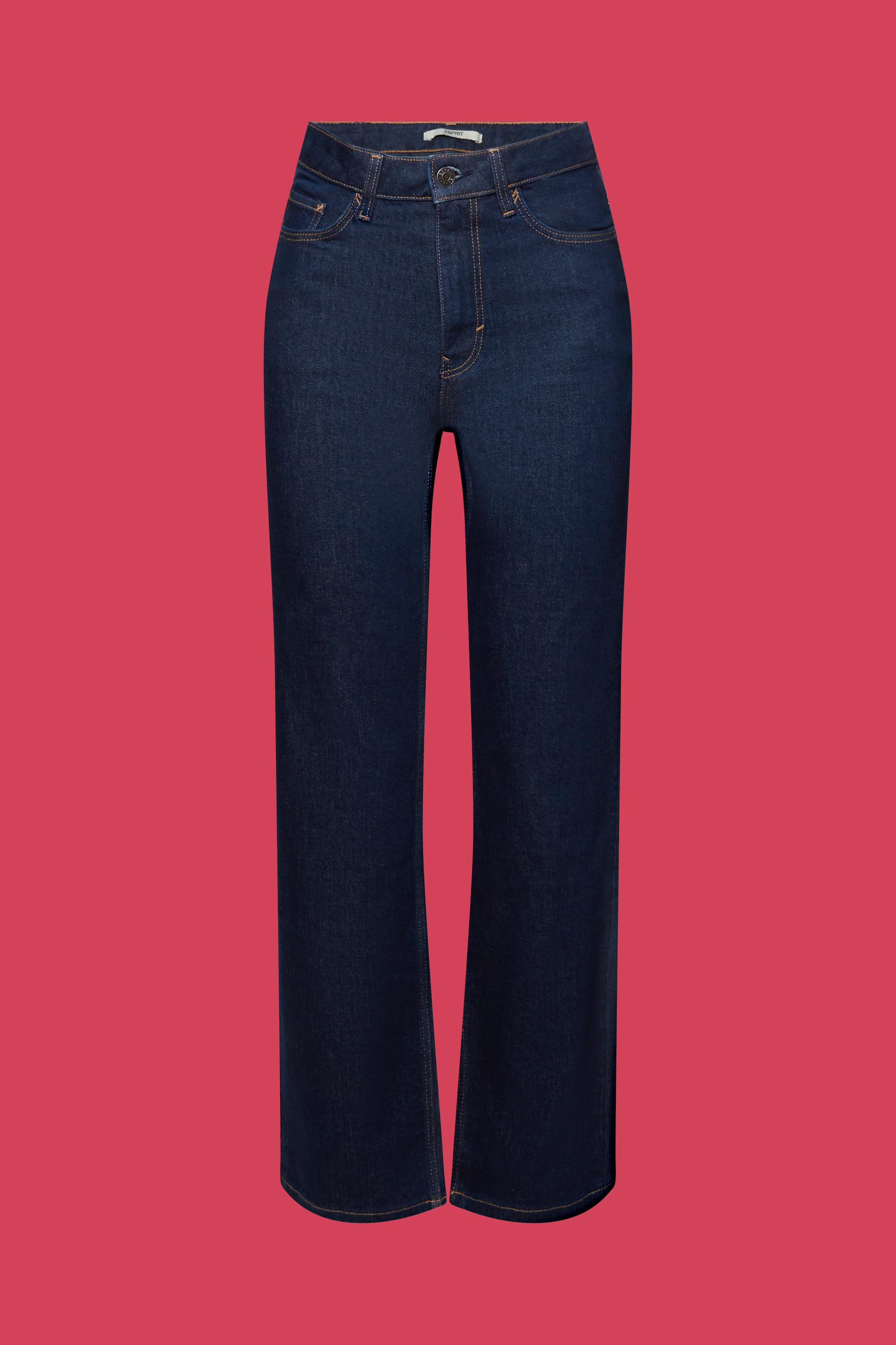 ESPRIT - High-rise straight leg jeans at our Online Shop