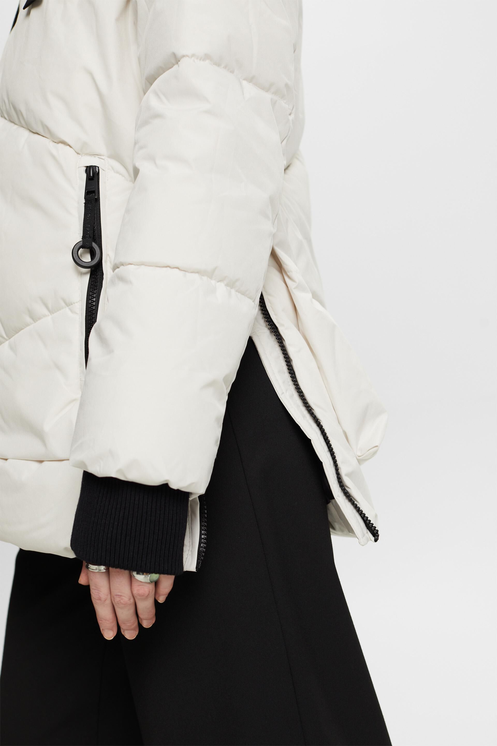 ESPRIT - Hooded Quilted Puffer Jacket at our Online Shop