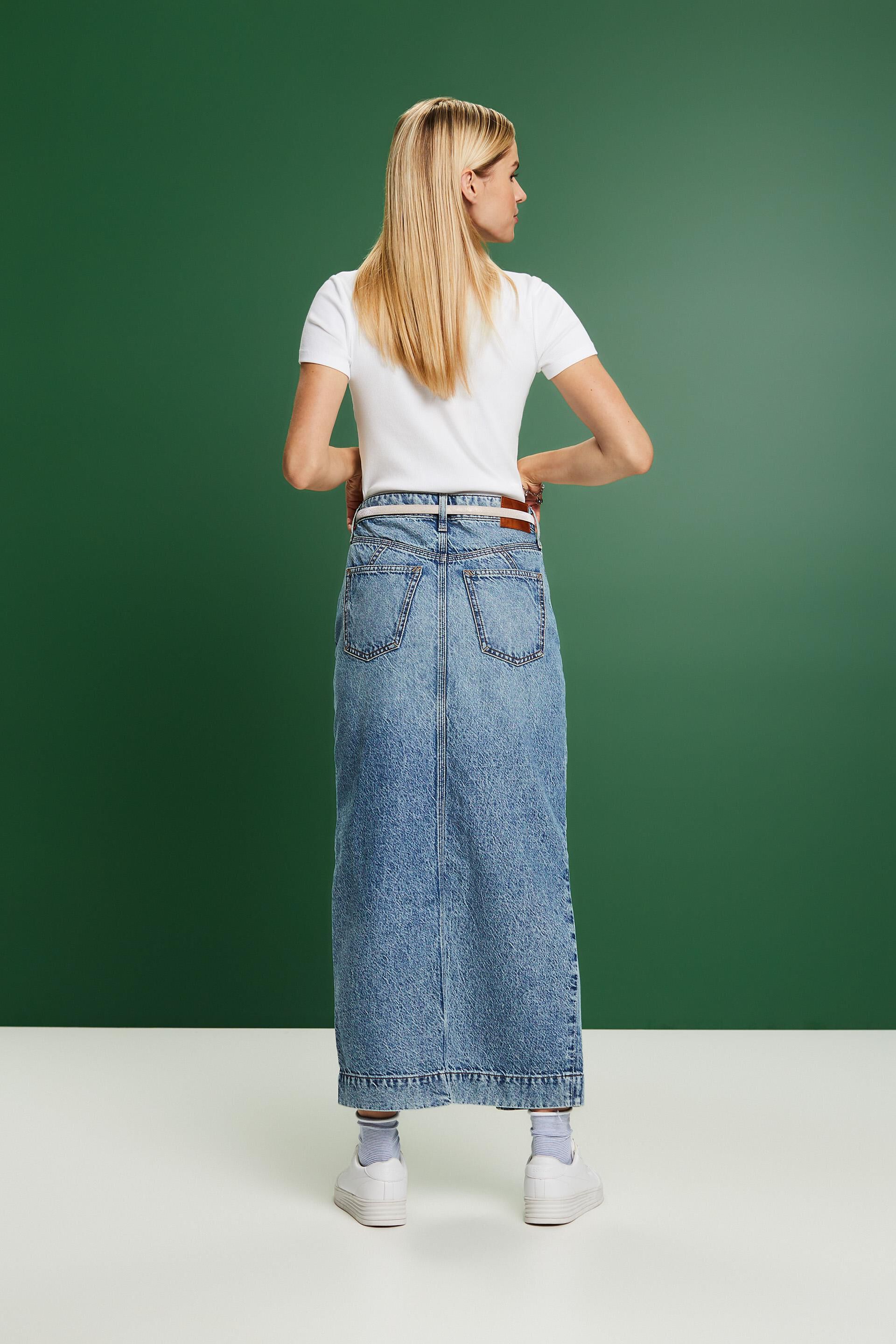 ESPRIT - Maxi Denim Skirt at our Online Shop