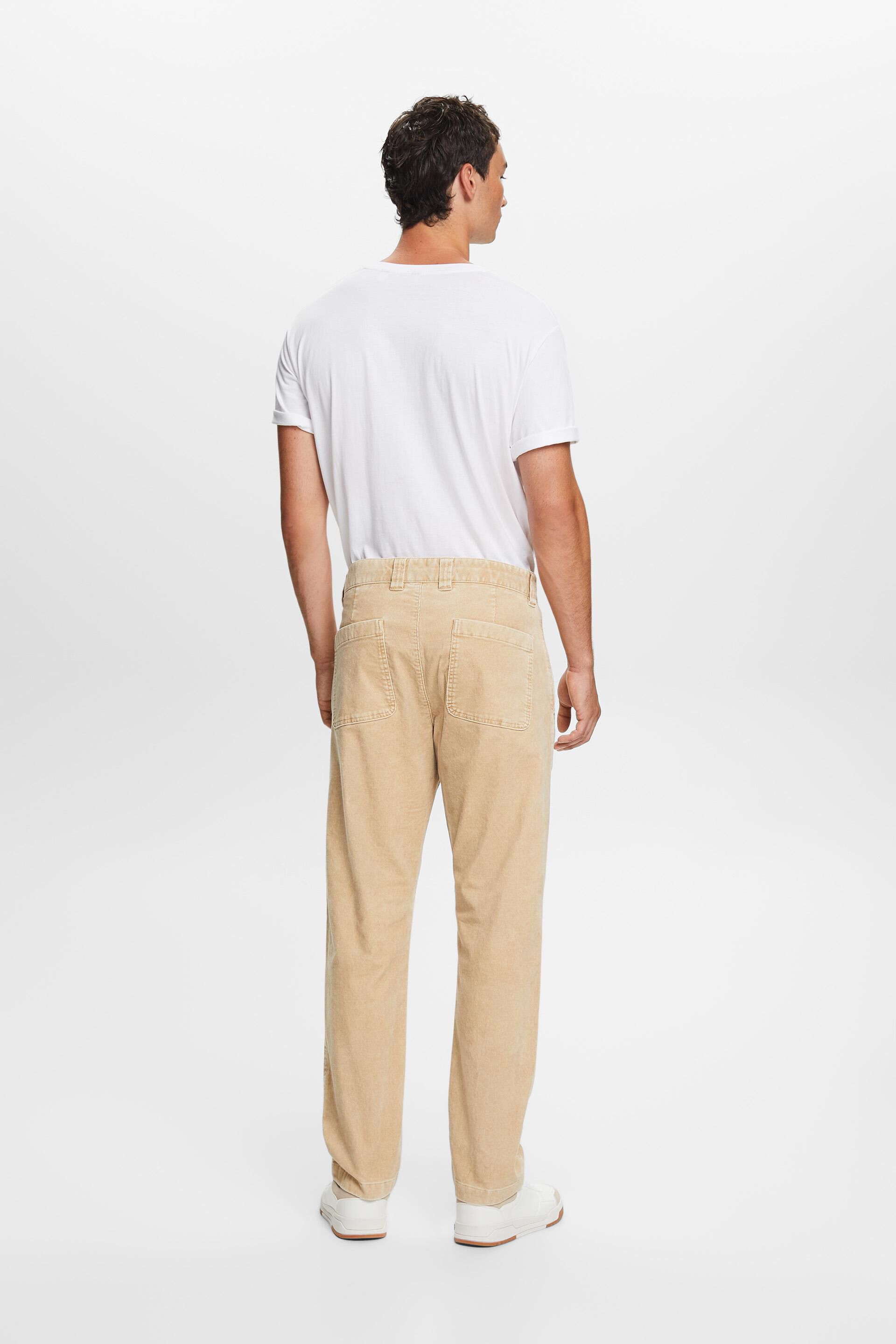 Straight Fit Corduroy Trousers