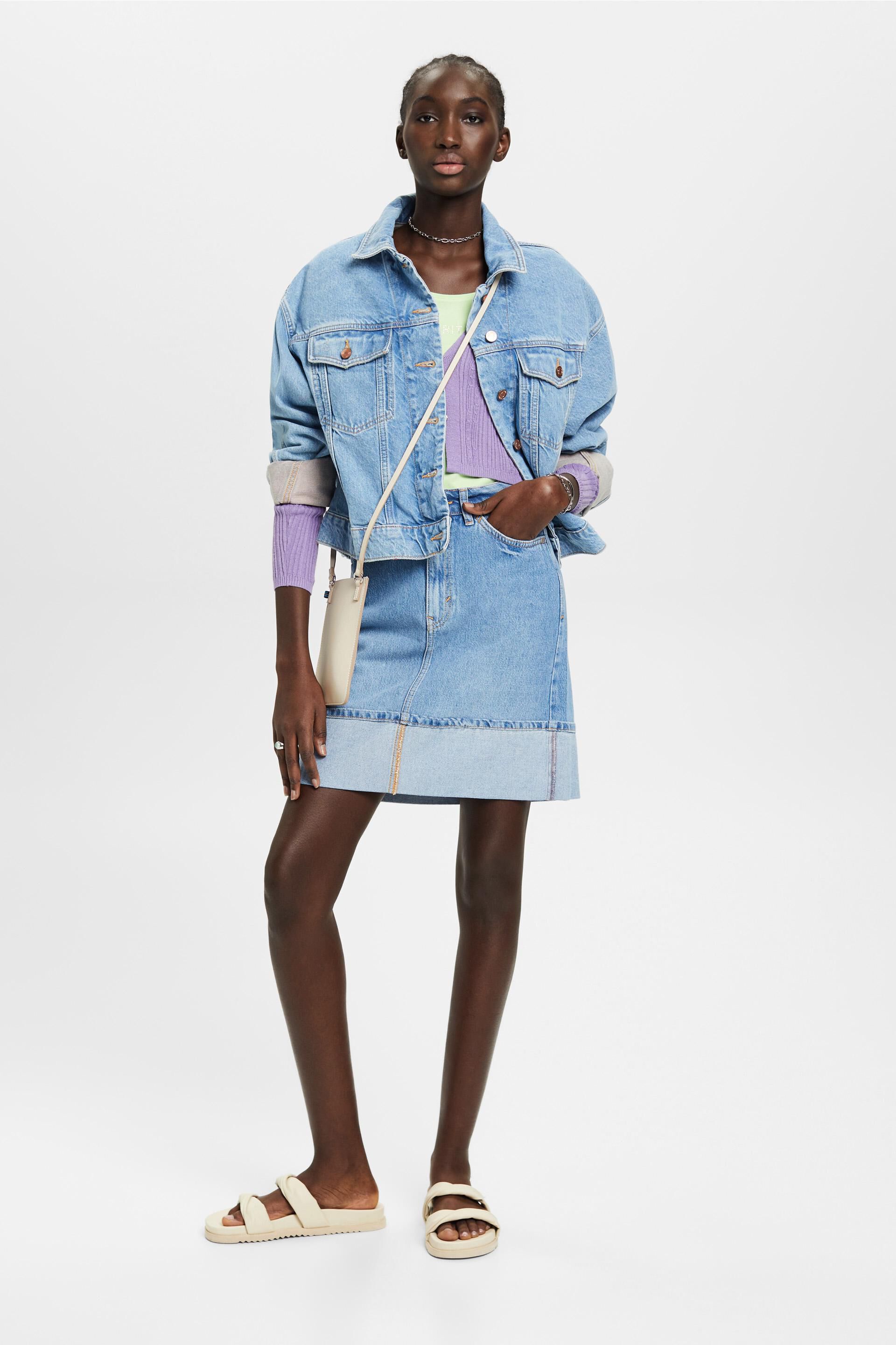 Super Soft Denim skirt - Denim blue - Kids | H&M IN
